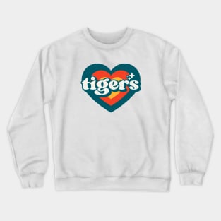 Vintage Tigers School Spirit // High School Football Mascot // Go Tigers Retro Crewneck Sweatshirt